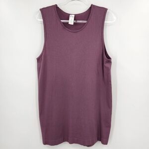 ZYIA Active Ribbed Tank Top Womens Size XXL Mauve